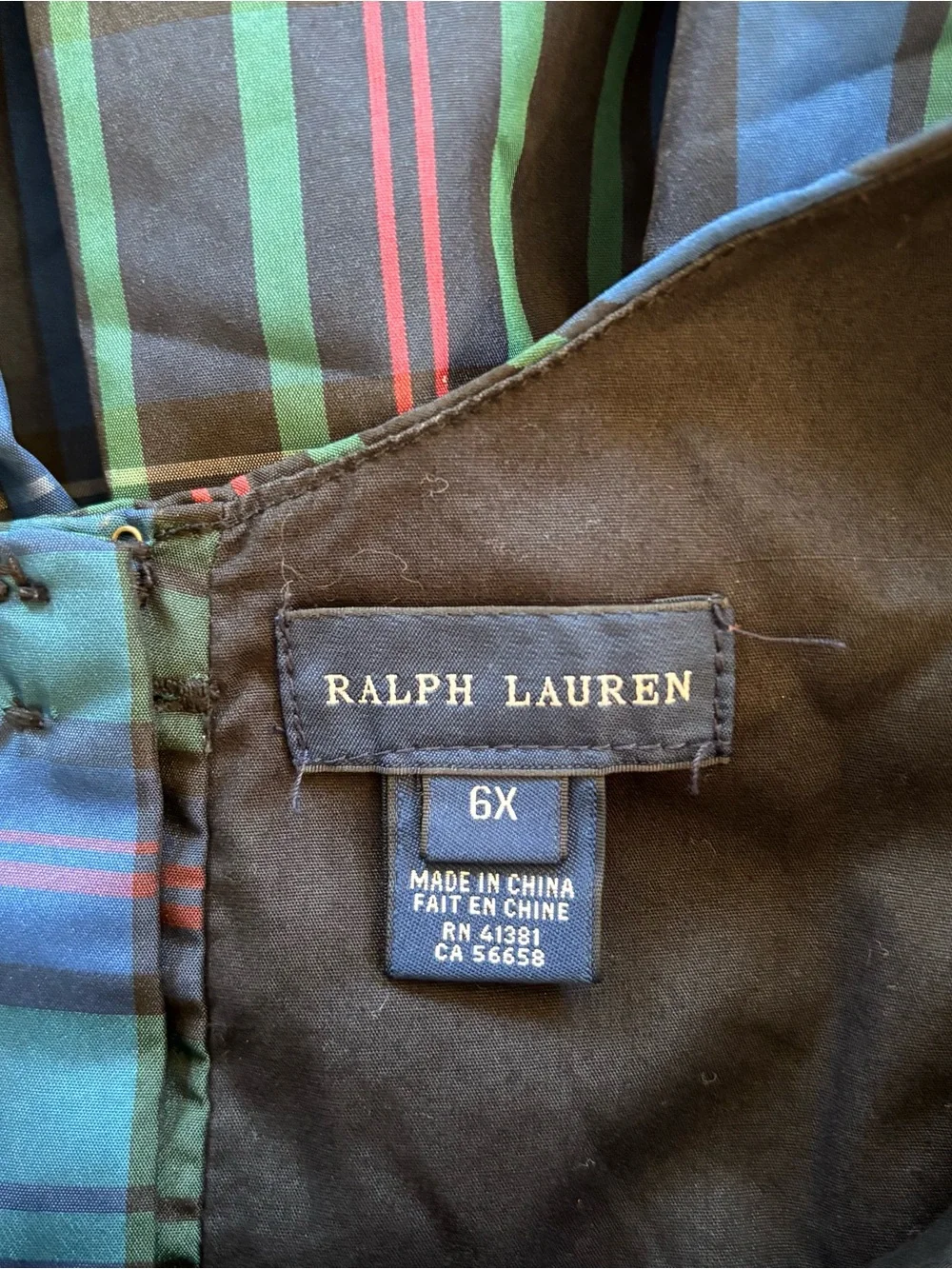 Ralph Lauren Girls Classic Plaid Dress